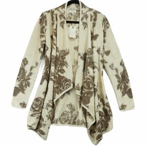 Lucky Brand S teddy bear sweater cardigan EUC